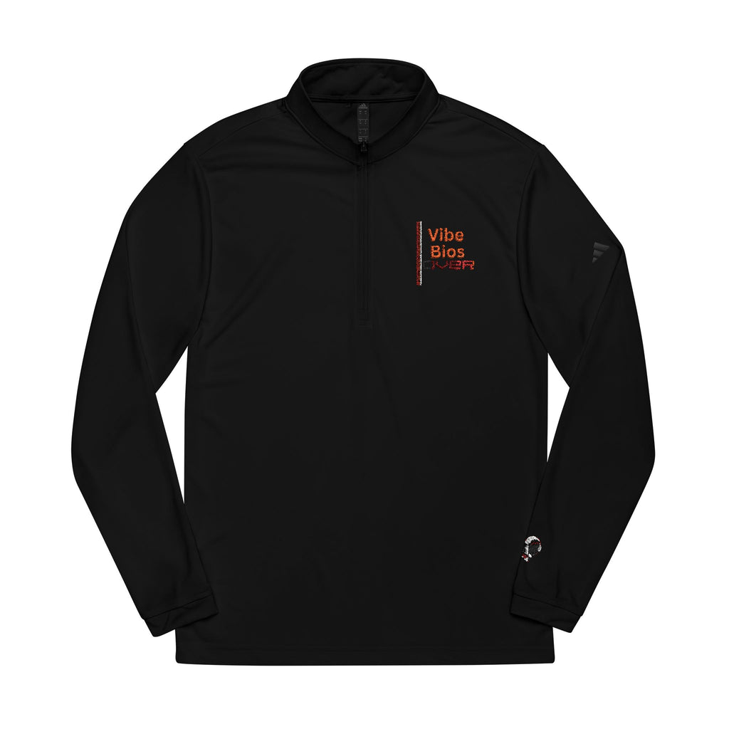 Peekabooafterdark Embroidered Quarter-Zip Pullover — “Vida SloS Over” Minimal Logo