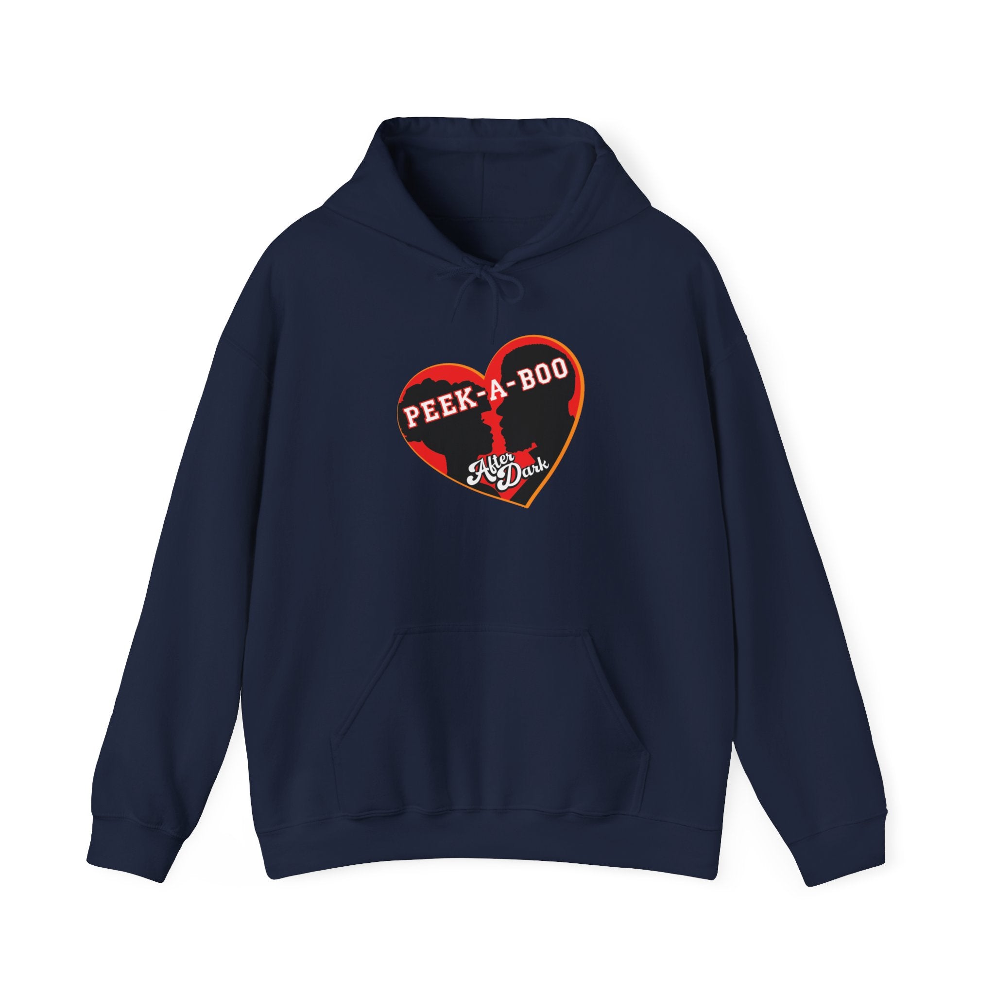 Peek-A-Boo After Dark Varsity Unisex Heavy Blend™ Hooded Sweatshirt