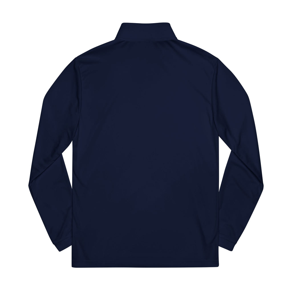 Peekabooafterdark Embroidered Quarter-Zip Pullover — “Vida SloS Over” Minimal Logo