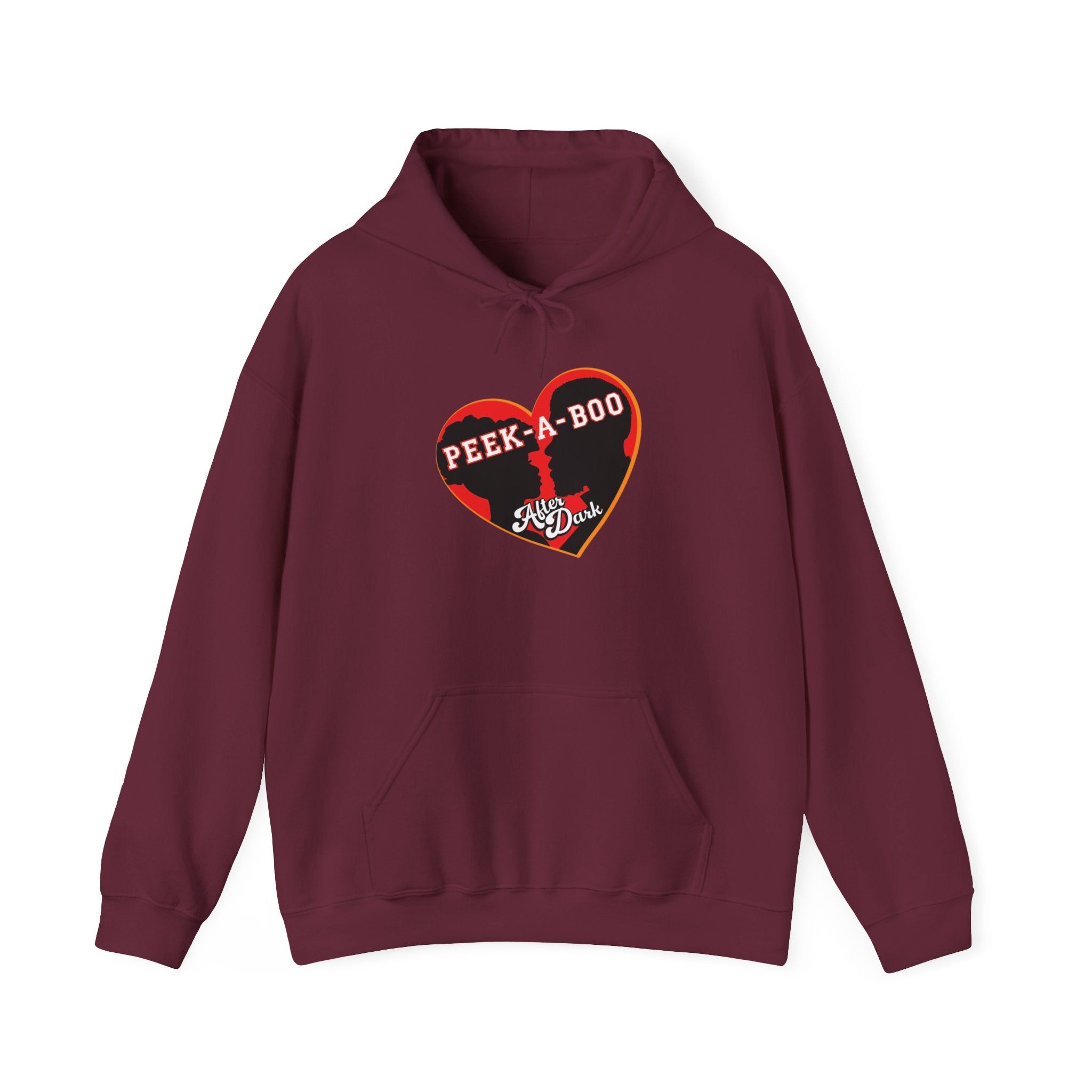 Peek-A-Boo After Dark Varsity Unisex Heavy Blend™ Hooded Sweatshirt