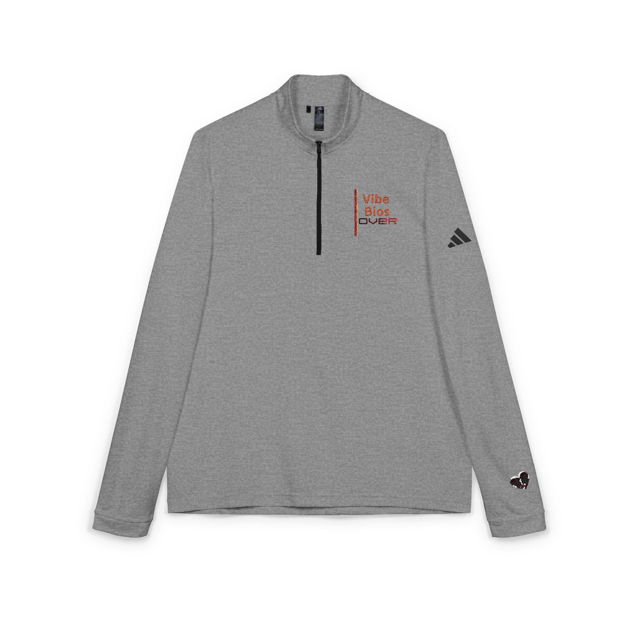 Peekabooafterdark Embroidered Quarter-Zip Pullover — “Vida SloS Over” Minimal Logo