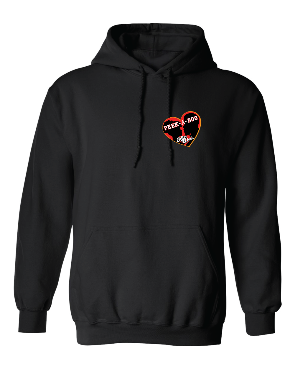 Black Hoodie - Peek-a-boo Logo 1