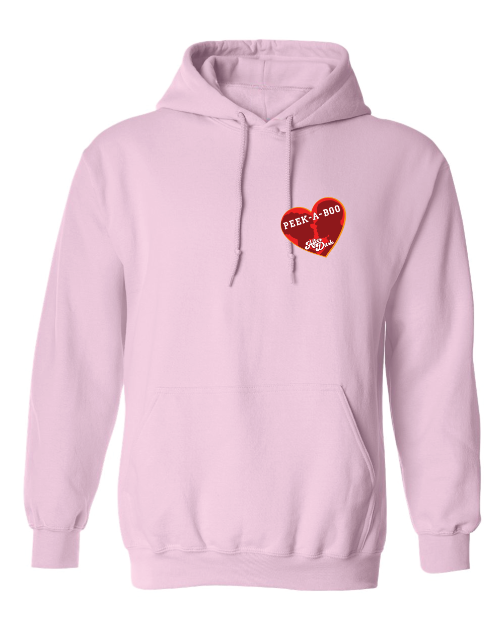 Pink Hoodie - Peek-a-boo Logo 1