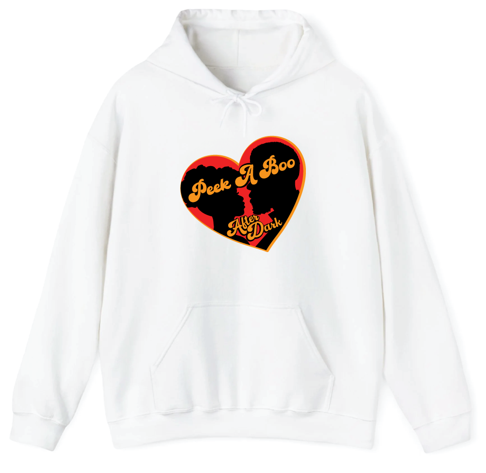 White Hoodie - Peek-a-boo Logo 3
