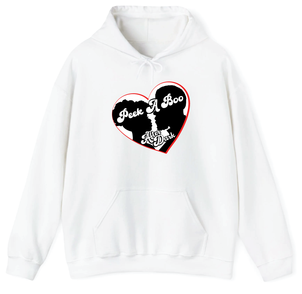 White Hoodie - Peek-a-boo Logo 1